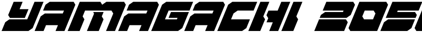 Yamagachi 2050 Super-Italic Italic font
