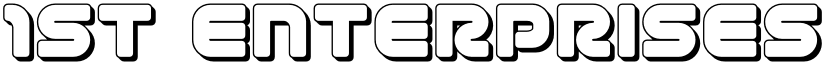 1st Enterprises 3D Regular font