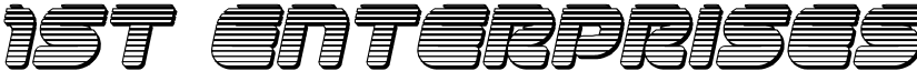 1st Enterprises Chrome Italic Italic font