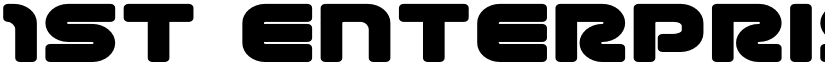 1st Enterprises Expanded Expanded font