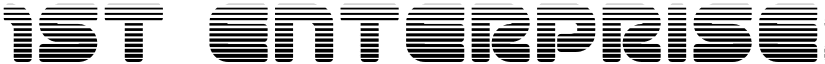 1st Enterprises Gradient Regular font