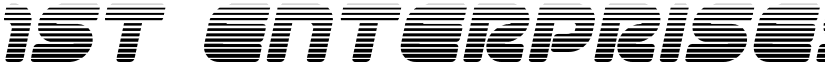 1st Enterprises Gradient Ital Italic font