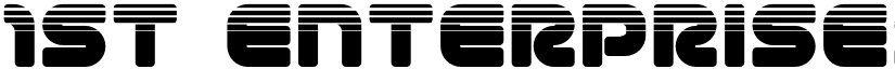1st Enterprises Halftone Regular font