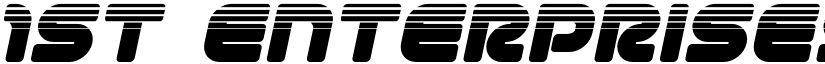 1st Enterprises Halftone Ital Italic font