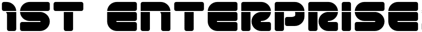 1st Enterprises Laser Regular font