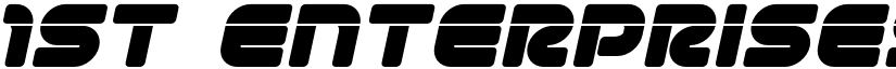 1st Enterprises Laser Italic Italic font