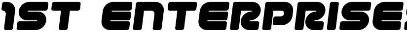 1st Enterprises Semi-Italic Italic font