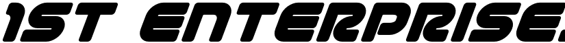1st Enterprises Super-Italic Italic font