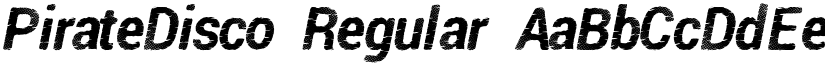 PirateDisco Regular font