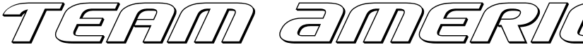 Team America 3D Regular font