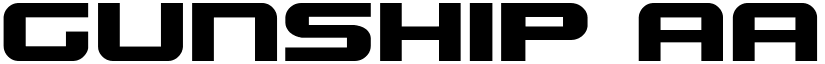 Gunship font download