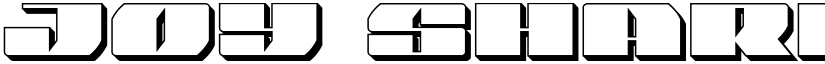 Joy Shark 3D Regular font