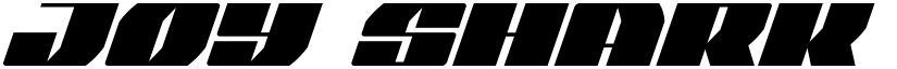 Joy Shark Condensed Italic Condensed Italic font