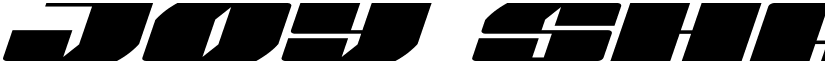 Joy Shark Expanded Italic Expanded Italic font
