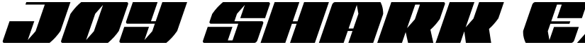 Joy Shark Extra-Condensed Italic Extra-Condensed Italic font