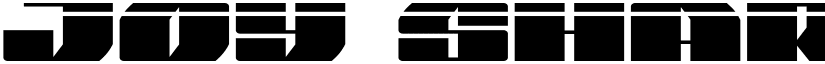 Joy Shark Laser Regular font