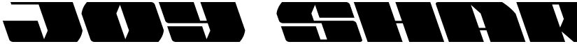 Joy Shark Leftalic Italic font