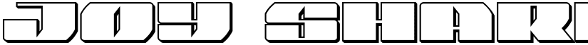 Joy Shark Outline Outline font
