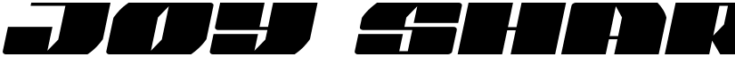 Joy Shark Semi-Italic Semi-Italic font