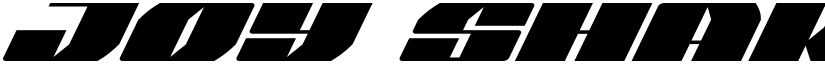 Joy Shark Super-Italic Italic font