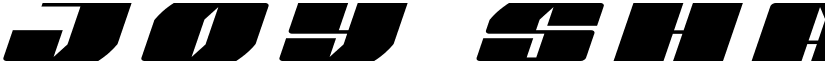 Joy Shark Title Italic Italic font