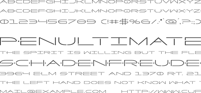 Factor font preview