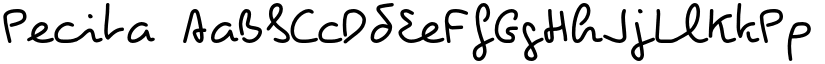 Pecita font