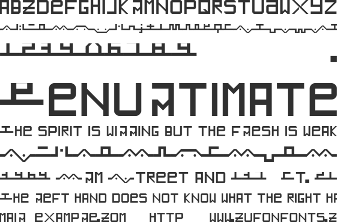 EARTH WAVE font preview