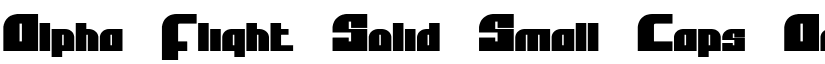 Alpha Flight Solid Small Caps font