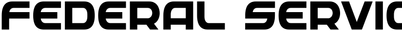 Federal Service Bold Bold font