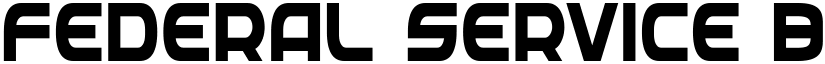 Federal Service Bold Condensed Bold Condensed font