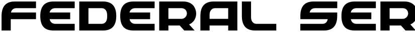Federal Service Bold Expanded Bold Expanded font