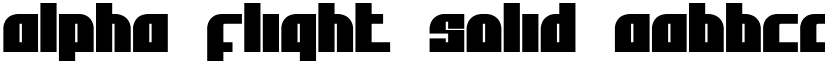 Alpha Flight Solid font