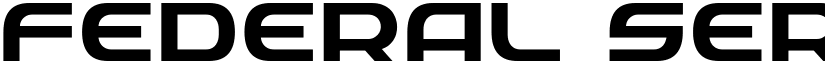 Federal Service Expanded Expanded font