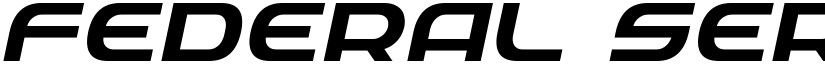 Federal Service Expanded Italic Expanded Italic font