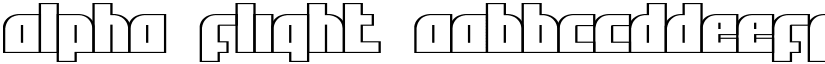 Alpha Flight font