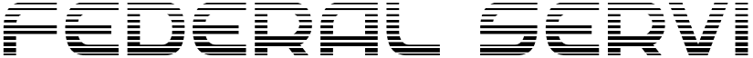 Federal Service Gradient Regular font