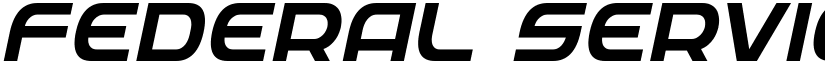 Federal Service Italic Italic font