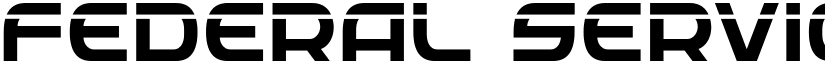 Federal Service Laser Regular font