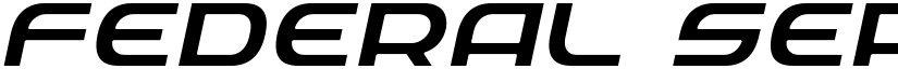 Federal Service Light Expanded Italic Light Expanded Italic font