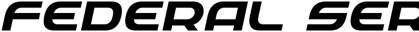 Federal Service Semi-Bold Expanded Italic Semi-Bold Expanded Italic font