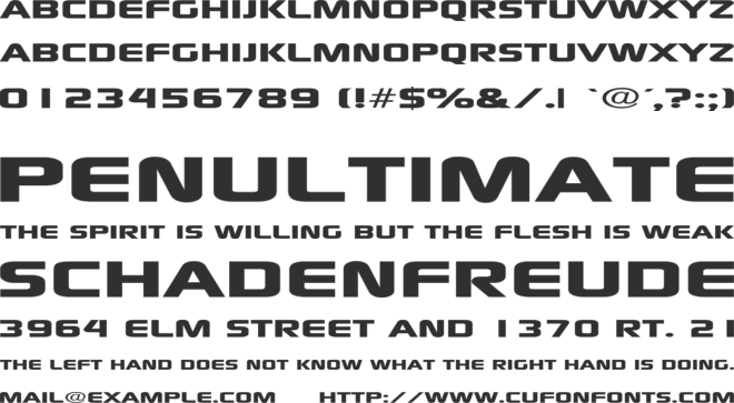 Xscale font preview