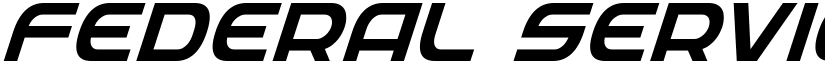 Federal Service Super-Italic Italic font