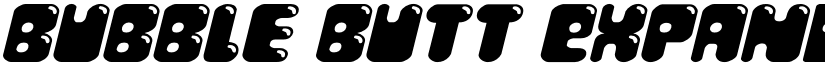 Bubble Butt Expanded Italic Expanded Italic font