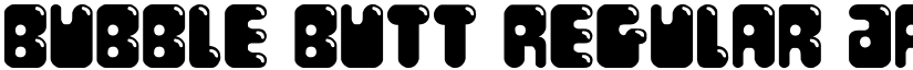 Bubble Butt Regular font