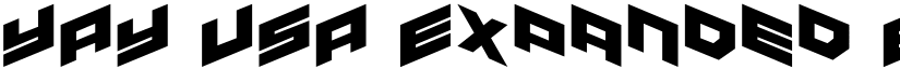 YAY USA Expanded Expanded font