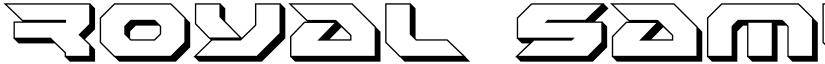 Royal Samurai 3D Regular font