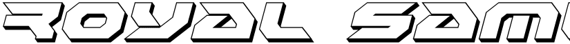 Royal Samurai 3D Italic Italic font