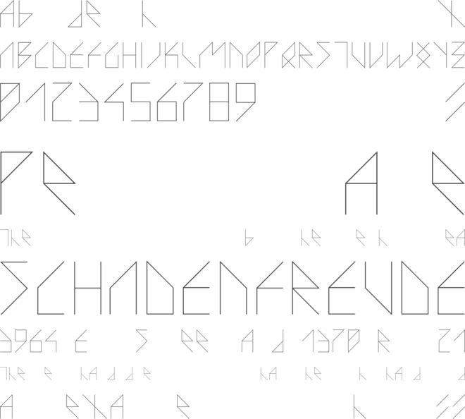 VS Lazor Racor font preview