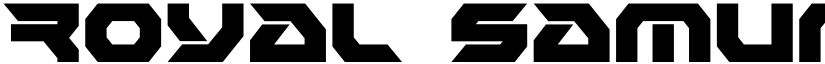 Royal Samurai Condensed Condensed font